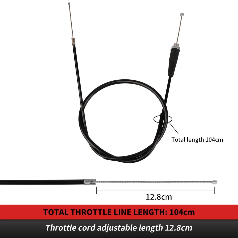 NIBBI Twist Handle Grip Bar Throttle Cable For Suzuki RM50 RM60 RM65 RM80 RM85 - Image 4 of 4