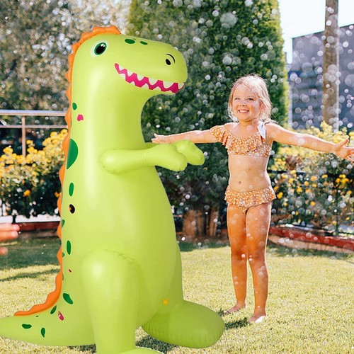 Juguetes acuáticos de dinosaurio niños y adultos piscina fiesta decoraciones verde para fiesta divertida - Imagen 3 de 6