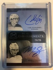 11-12 The Cup Enshrinements Dual Autograph #CE2-KS MARK SCHEIFELE KLINGBERG /25