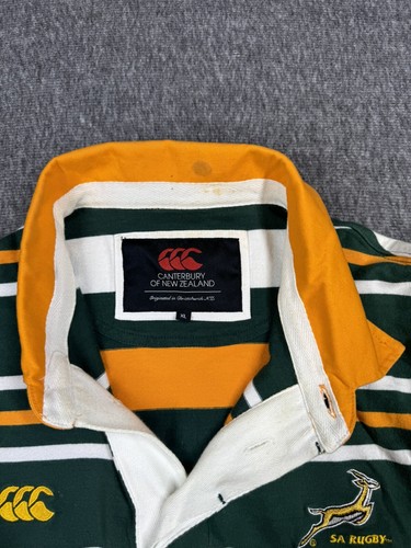 Canterbury Of New Zealand Rugby Shirt Mens XL Green South African Rugby - Picture 4 of 12