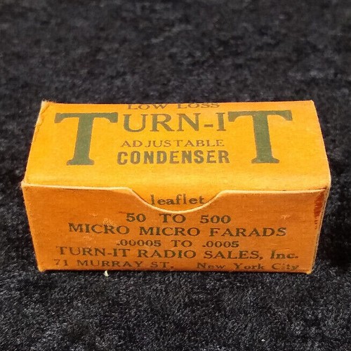 Vintage Turn-It Adjustable Condenser - NOS - Picture 3 of 5