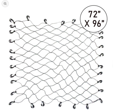 Boxer MegaFlex 6' x 8' Cargo Net w/ 32 Adjustable Hooks, 77058