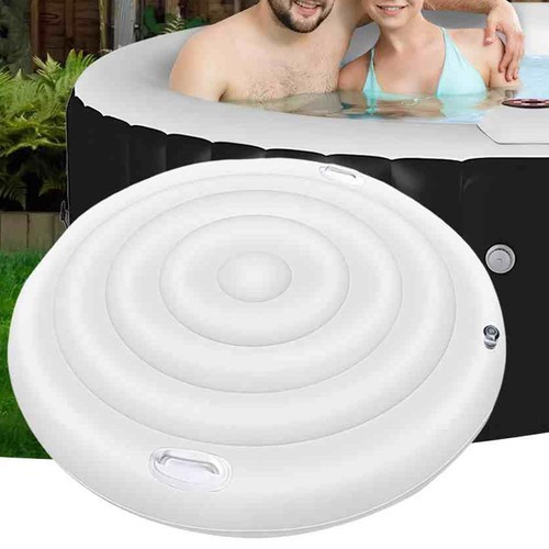 Inflatable Hot Tub Cover Energy Saving Lid for Round/Square Hot Tub Windproof - Picture 10 of 15