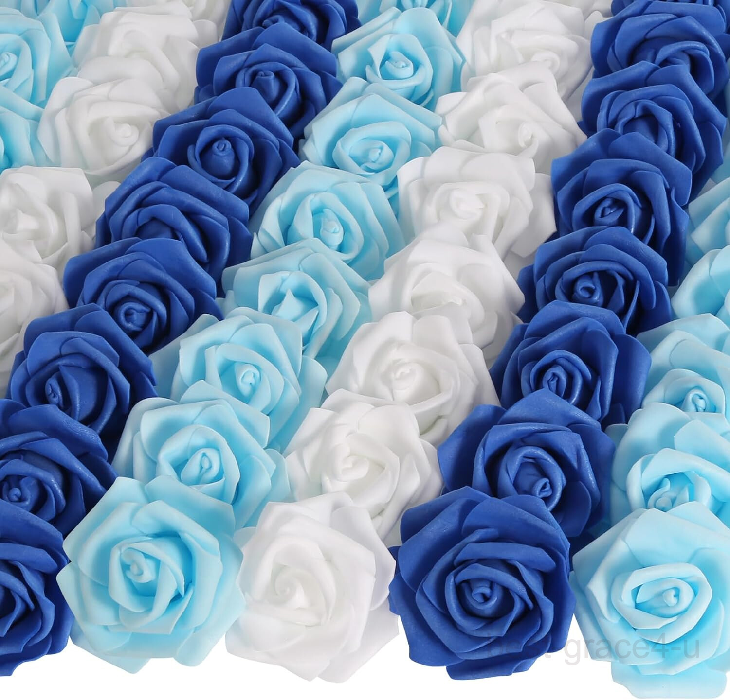 100 Pcs Large 6CM Artificial Flowers Foam Rose Heads Wedding Party
