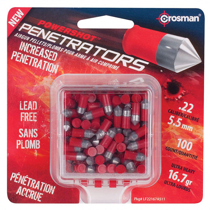 Crosman LF22167 Powershot Red Flight Penetrator Pellets