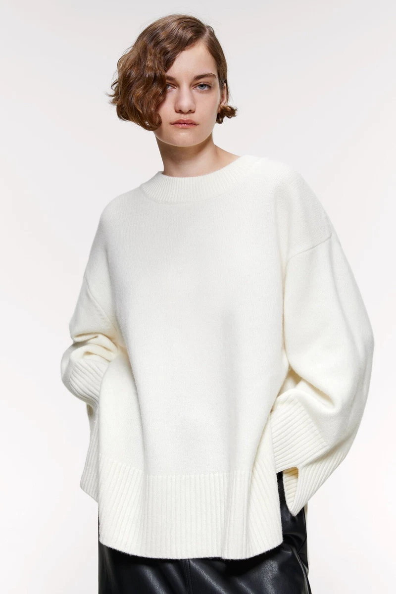 Sweat-shirt oversize Femme - Ecru