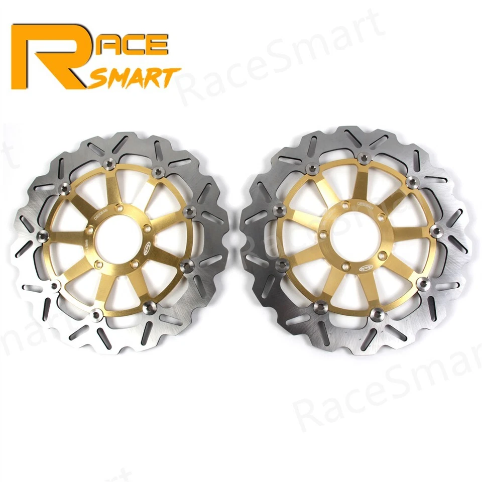 Juego de pastillas de freno orgánicas rotores de disco de freno delantero para Ducati 848 EVO 2011 2012 2013 Foto 2 de 4