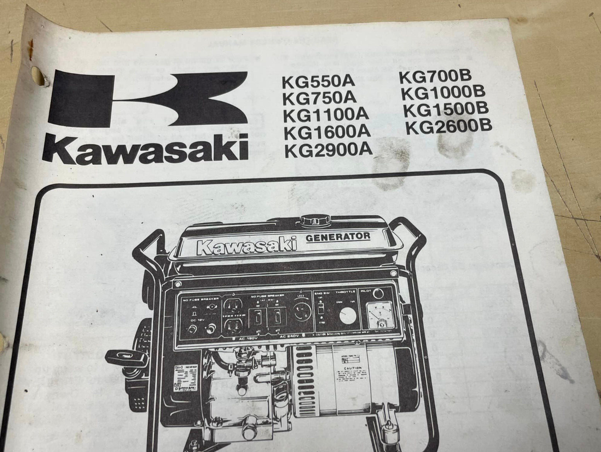 Vintage 1981 Kawasaki KG550A - 2600B Portable Generator