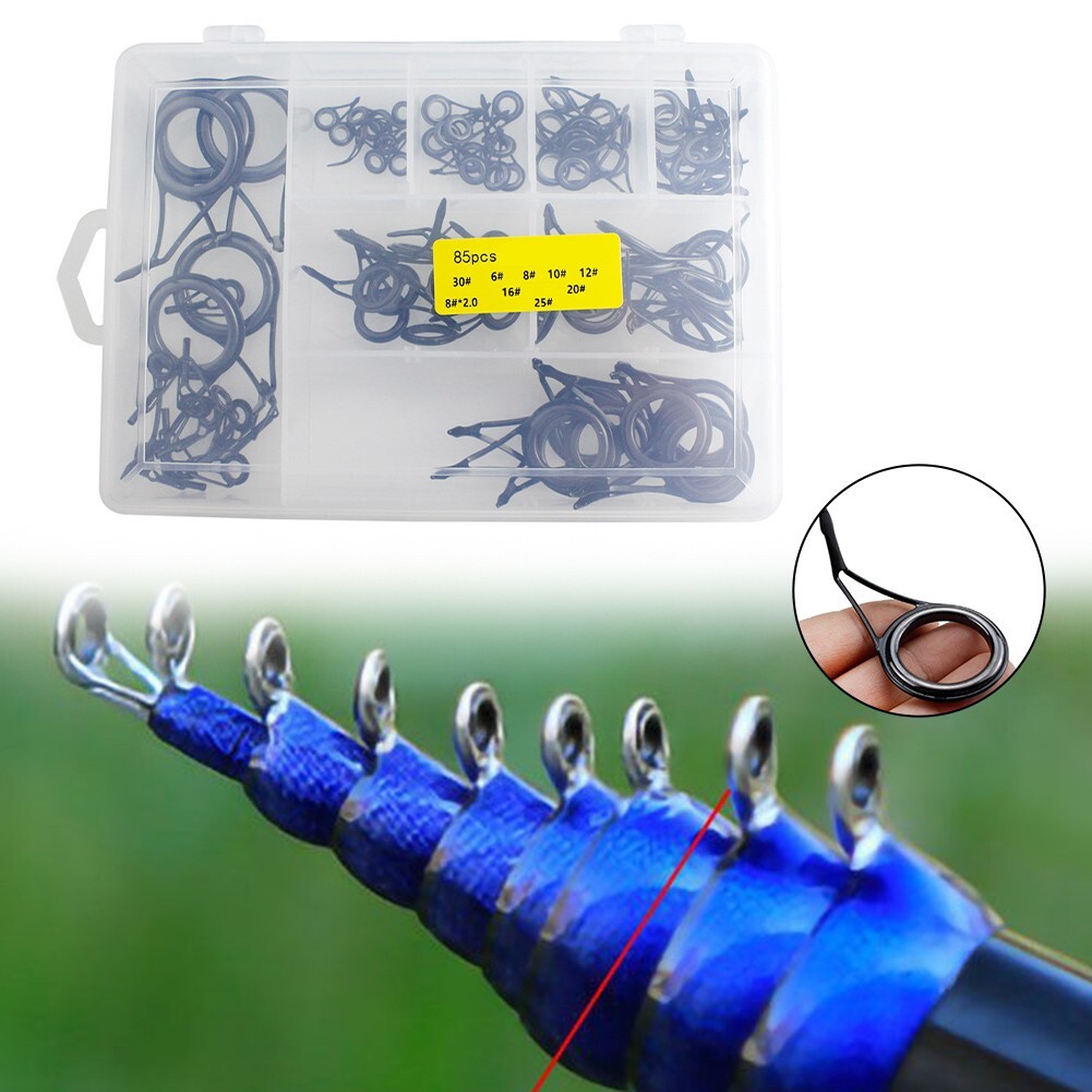 Functional and Durable Fishing Rod Guide Tip Circle Rings for Ice