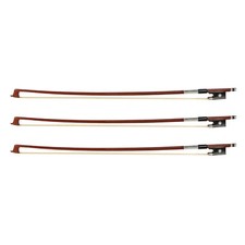 3pcs Lot Brazilwood Violin Bows - 4/4 Full Size Lightweight w/Horsehair - NB-510