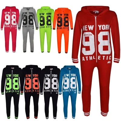 Kids Girl New York 98 Print Pyjamas Sleepsuit Kostüm A2Z Onesie Einteiler - Bild 1 von 2