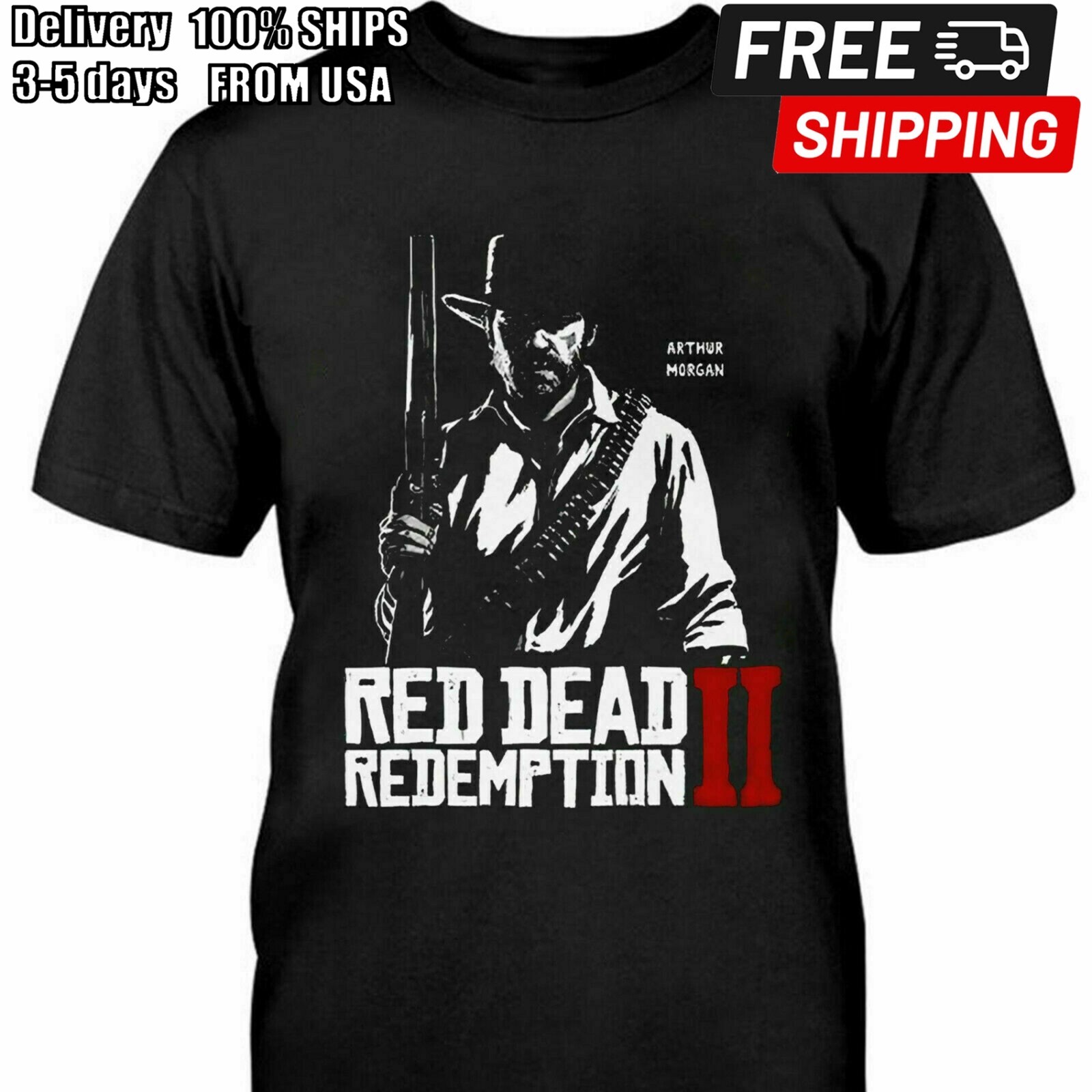 Arthur Mogrgan Red Dead Redemption 2 T-shirt