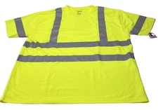 Hi Vis Tee ANSI/ISEA Class 3 Road Work Safety Short Sleeve High Visibility 3XL