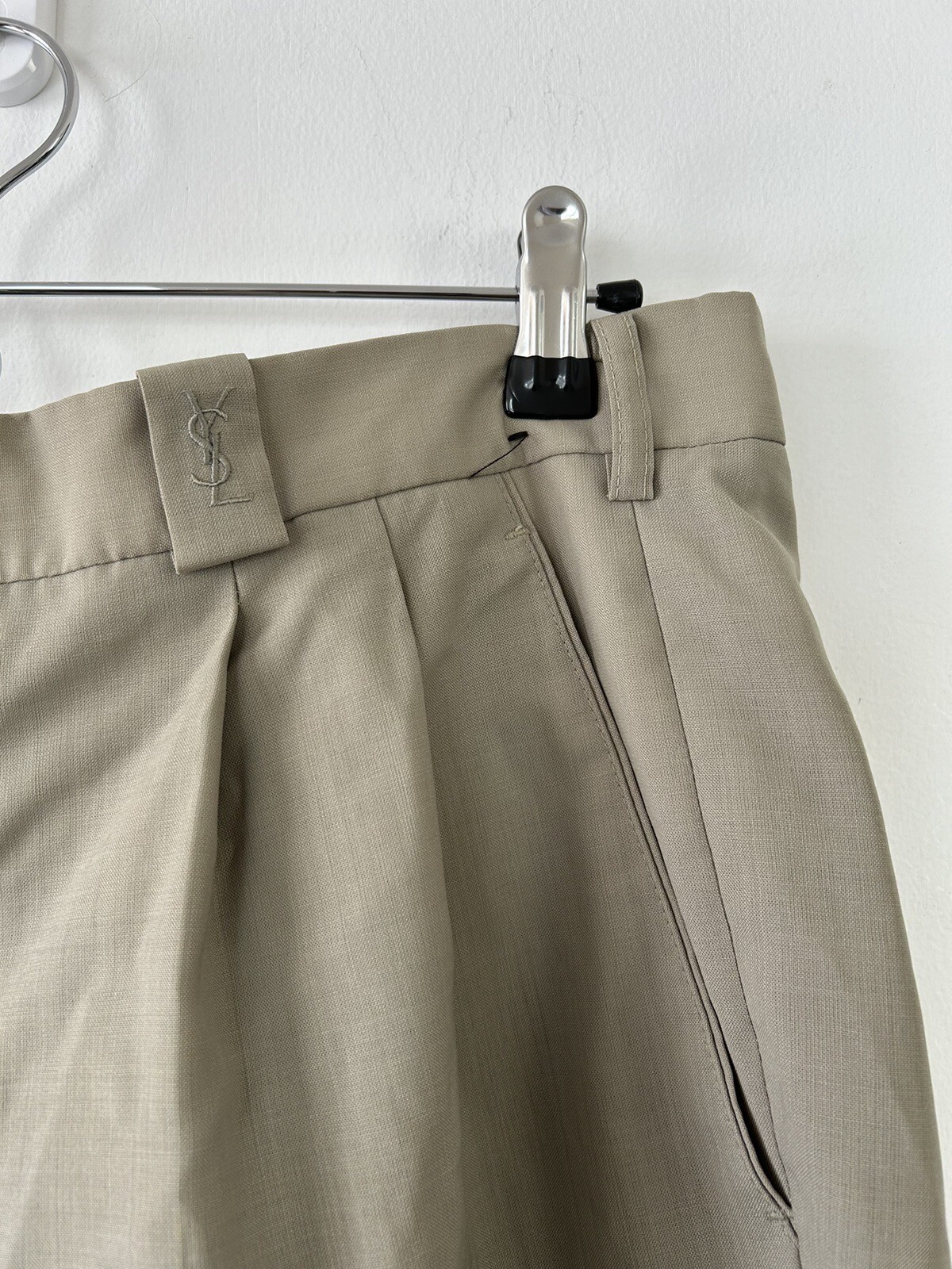 Vintage Yves Saint Laurent Pour Homme Pleated Dre… - image 2