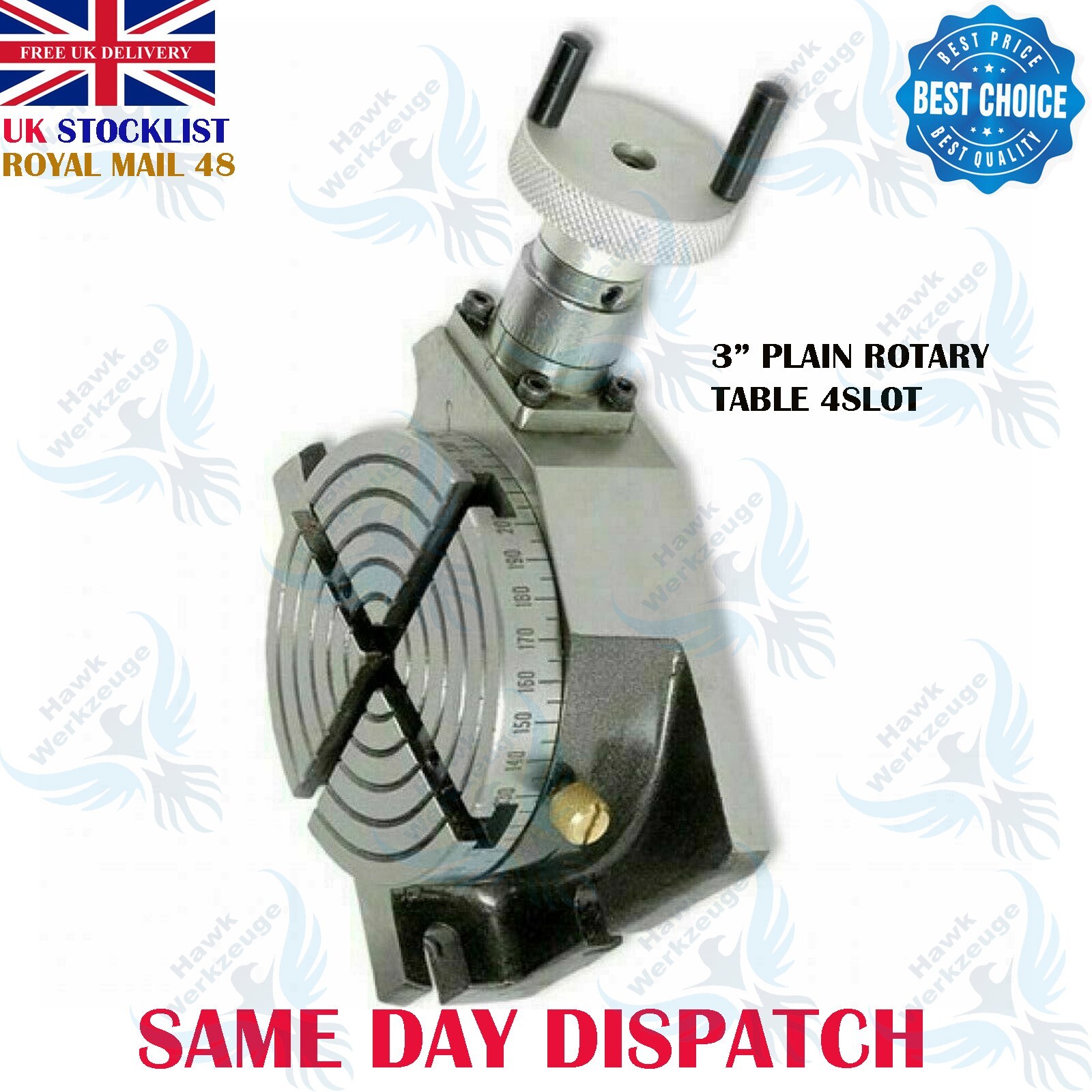 NEW 3" ROTARY TABLE 4 SLOT H/V MILLING LATHES ENGINEERING | eBay UK
