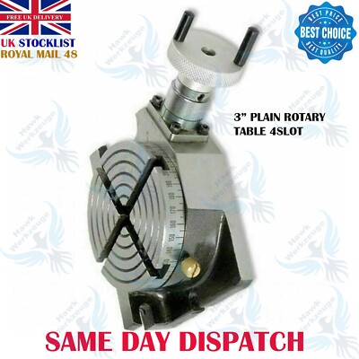 NEW 3" ROTARY TABLE 4 SLOT H/V MILLING LATHES ENGINEERING | eBay UK