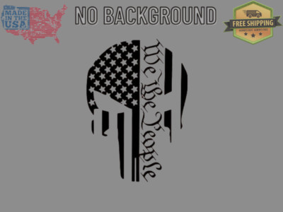 Punisher We The People Sticker Second Amendment Gun Car Truck Vinyl Window Decal