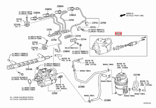 Genuine Hilux Surf KDN215 Prado KDJ121 KDJ120 1KD Suction Control Valve Kit - Picture 10 of 20