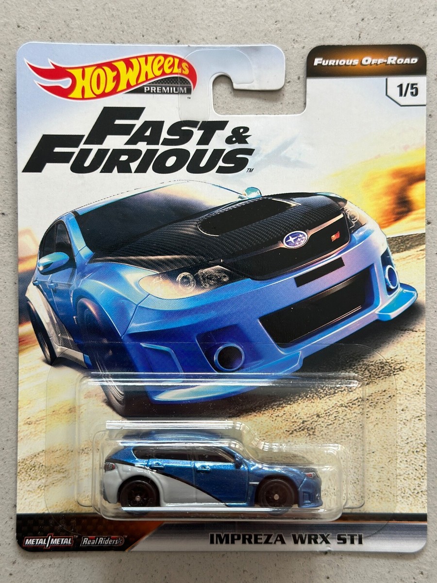 2017 Hot Wheels Premium Fast and Furious SUBARU IMPREZA WRX STI