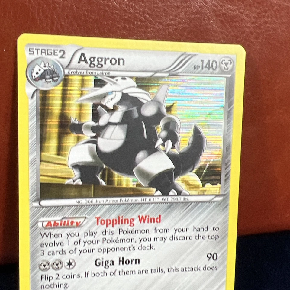 Aggron 80/124 Holo Rare Dragons Exalted Pokemon Card - Image 3 of 4