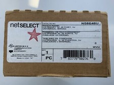 Hubbell Patch Panel, Category 5e, NS5E48U, 1U, 48 Port, Universal Wiring