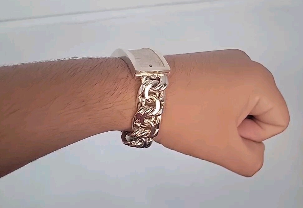 925 Sterling Silver Bracelet Chino Link Custom Lock 8Inch 925 Sterling Silver Bracelet Chino Link Custom Lock 8Inch