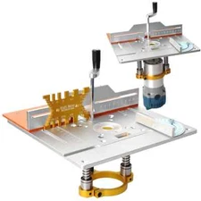 Router Table Insert Plate +Lift Device Wood Milling Flip Board Table Saw Workben