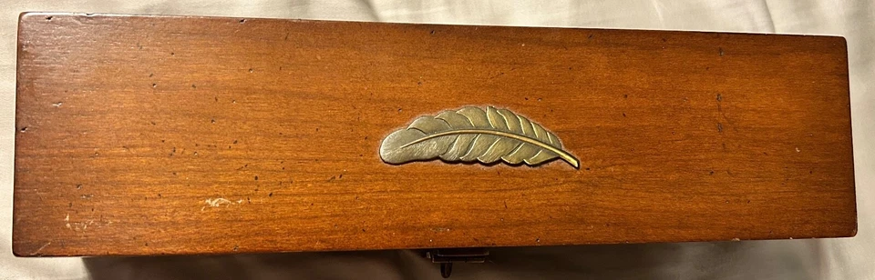 Authentic Models San Marco Glass Stylus Set In Wood Box & one George F Ross tip - Image 2 of 4