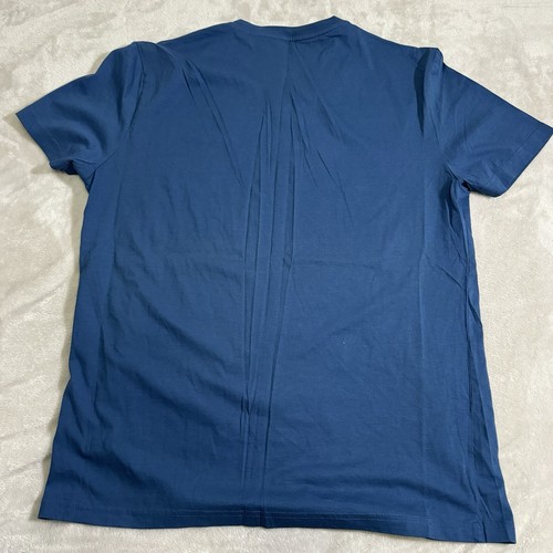 Lacoste Blue Mens Short Sleeve 100% Pima Cotton T Shirt 7 XXL - Picture 6 of 6