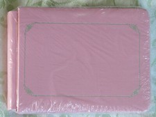 Creative Memories 5x7 Baby Pink Sentiments Scrapbook Album with Silver Trim