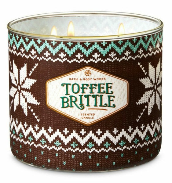 Bath & Body Works Toffee Brittle 3Wick Candle for sale online eBay