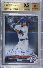 2017 Bowman Draft Chrome Pick Logan Warmoth #CDA-LW BGS 9.5 GEM MINT Auto 05lj