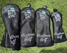 Malbon Golf / 4-piece / 1 3 5 UT / Head Cover Set / Black Color / Japan
