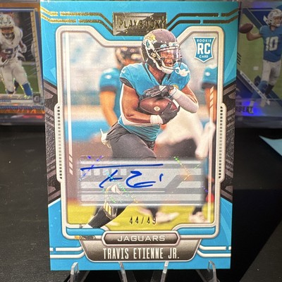 Panini Playbook 2021 Travis Etienne Jr Jaguars RC Auto /49 #112