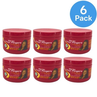 Shine 'n Jam Magic Fingers Conditioning Gel for Braiders 8 oz 6 Pack Set