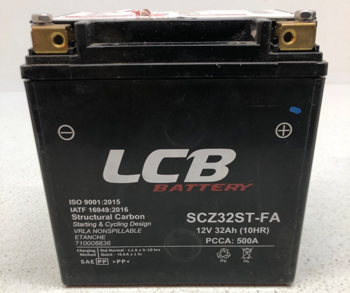 LCB Battery SCZ32ST-FA Factory Activated 12 Volt Battery 12V 32 Ah