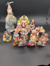 Vintage Clown Figurine Doll Collection Mixed Lot 16 Circus Musical ..