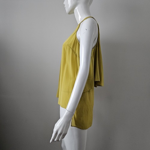 Sass & Bide Silk Chartreuse Top Tank Size 8 - Picture 3 of 8