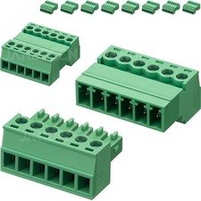 10Pcs 6 Pin 3.81mm Pitch DIY PCB Mount Screw Terminal Block Connector with 10...