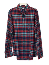 Lands End Mens Heritage Plaid Flannel Shirt, S, M, L, XXL, NWT SHIPS FREE