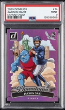 2025 PANINI DONRUSS DOWNTOWN! #14 JAXSON DART ROOKIE RC PSA 9