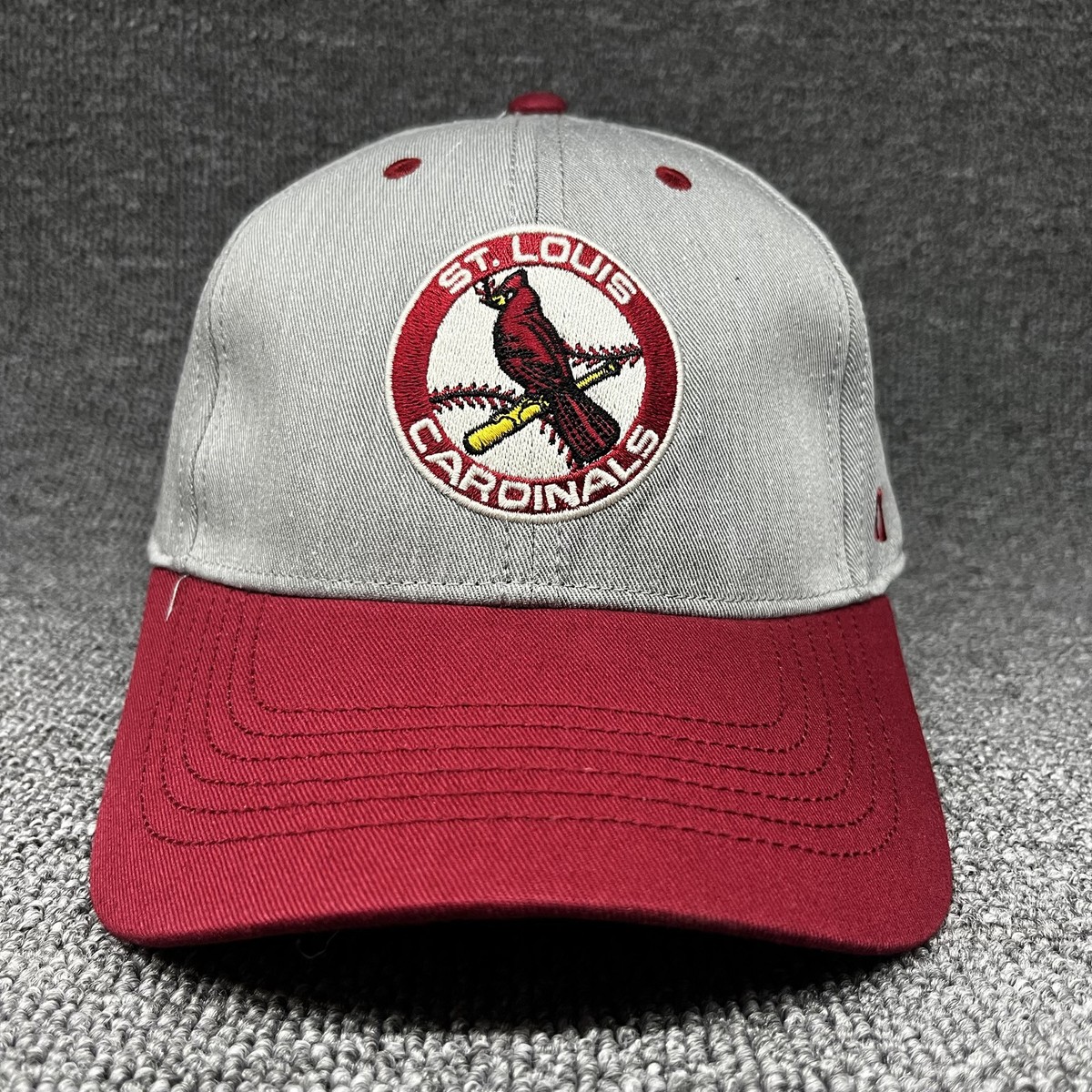 St. Louis Cardinals '47 Brand Hitch Snapback Hat Gray Burgundy MLB Cap