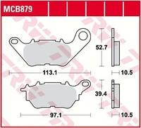 Sintermetall BremsbeläGe Sv TRW Yamaha Yzf-R3 ABS/MT-03 ABS/YZF-R