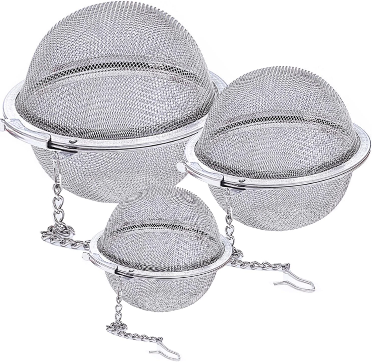 Bola de te de malla de acero inoxidable infusor de te de malla extrafina para te