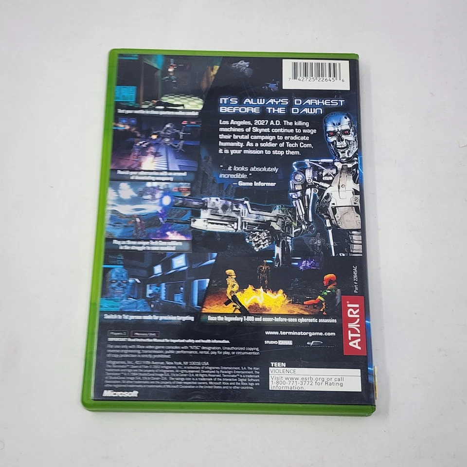 Terminator-Dawn of Fate (Microsoft Xbox) Complete CIB & TESTED - Image 3 of 4