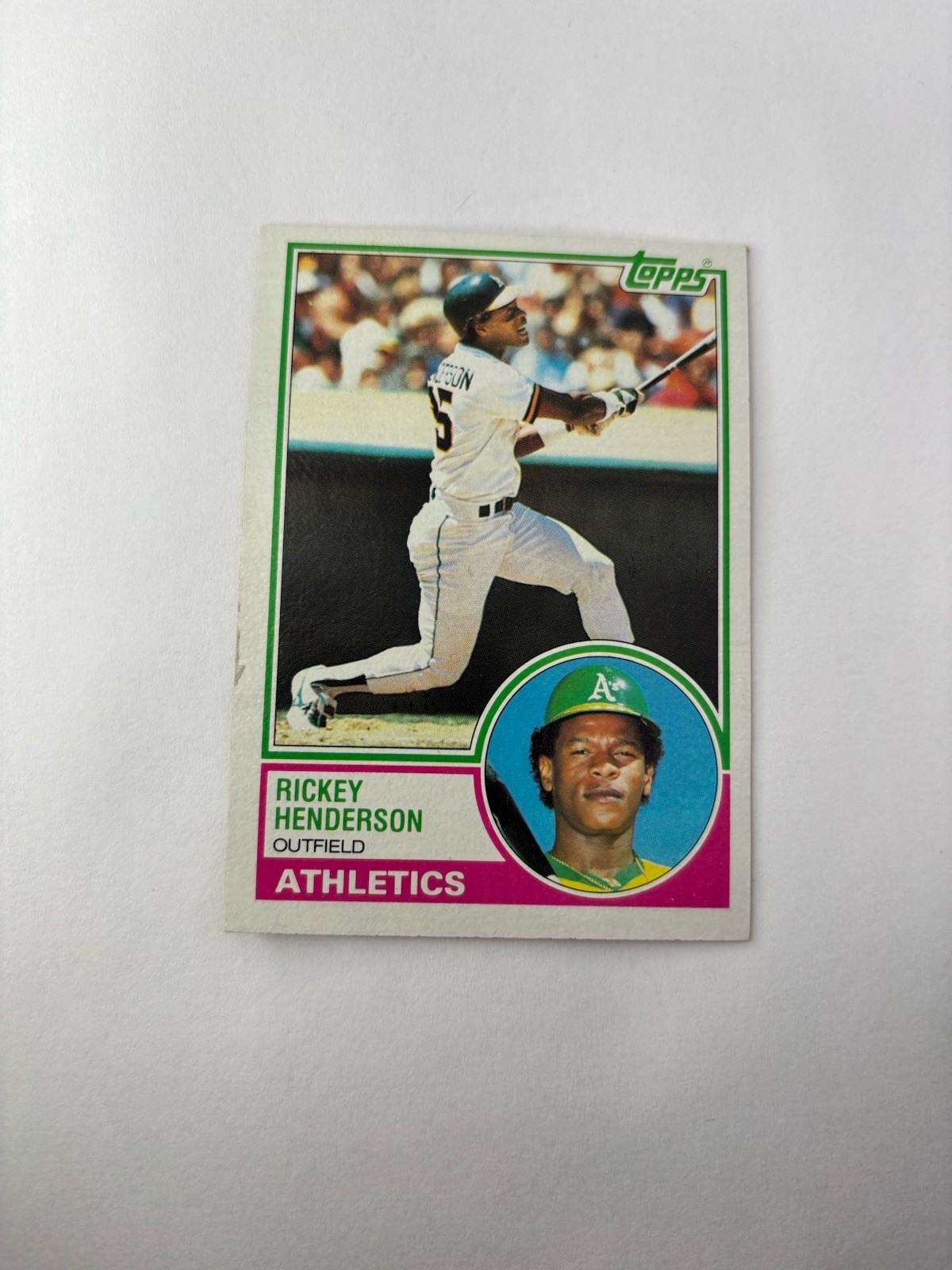 1983 TOPPS RICKEY HENDERSON #180 OAKLAND ATHLETICS Hof