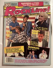 16 Magazine Rockline Dec 1986 Van Halen, Monkees Bon Jovi David Lee Roth Madonna