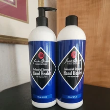 2  Jack Black Mens Industrial Strength Hand Healer Pump Style Lotion 16 Oz Ea