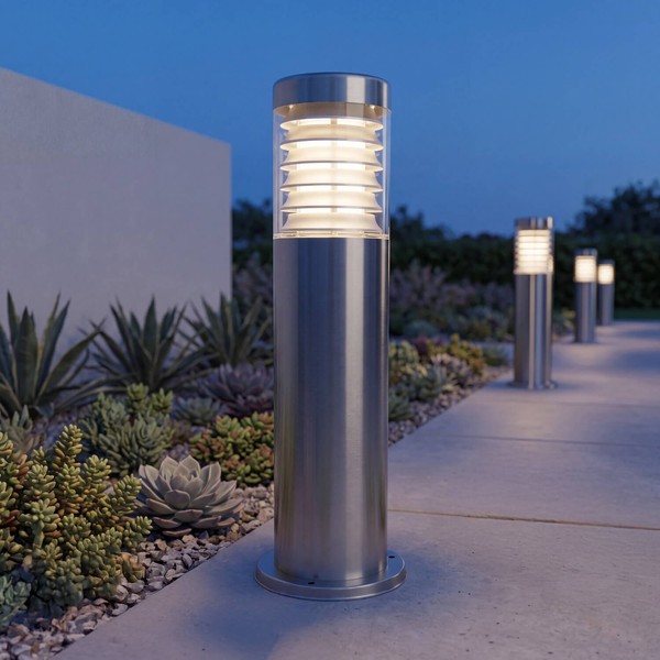 Kleine Pollerleuchte Jojo 50Cm IP44 E27 Wetterfest Garten Terrasse Wegeleuchte-image