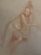 Nude Conte Pencil Sketch